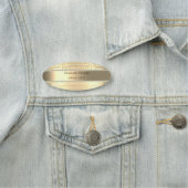 Eleganter Goldstreifen, Perlen, Diamanten Namensschild (Beispiel)