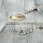 Eleganter Goldstreifen, Perlen, Ombre Marmor Namensschild (Beispiel)