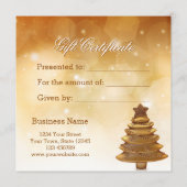 Eleganter Goldweihnachtsbaum (Rückseite)