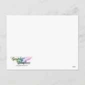 Eleganter Goldweihnachtsbaum Feiertagspostkarte (Rückseite)