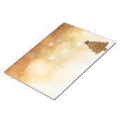 Eleganter Goldweihnachtsbaum Notizblock (angewinkelt)