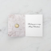 Eleganter Goldweihnachtsstil und Glitzer Feiertagskarte (Innenseite)