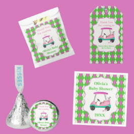 Eleganter Golf Cart für Babydusche Einladung