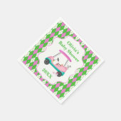 Eleganter Golf Cart für Babydusche Serviette (Ecke)