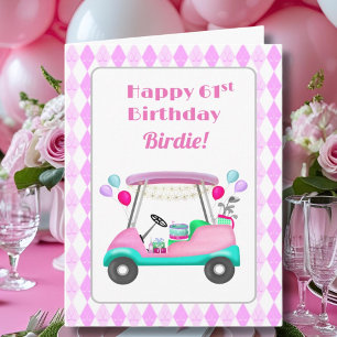 Eleganter Golfparty-Wagen zum 61. Geburtstag für D Karte