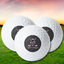 Eleganter Golfschläger Pink mit weißen Schleifen,
