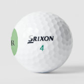 Eleganter Golfspieler Ball / 2 Initialen / Mann go (Logo)