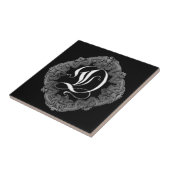 Eleganter Goth Initial D Fliese (Seite)