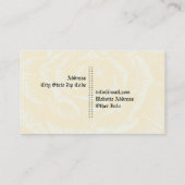 Eleganter Gothic-Grunge-Schädel & gelbe Rose-Brust Visitenkarte (Rückseite)