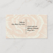 Eleganter Gothic-Grunge-Schädel & Orange-Rose Visitenkarte (Rückseite)