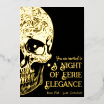 Eleganter Gothic Skull Halloween-Party Foil
