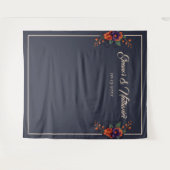 Eleganter gotischer floraler Minimalistischer Hoch Wandteppich (Vorderseite (Horizontal))