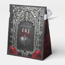 Eleganter gotischer Hochzeitsrosenrahmen Geschenkschachtel