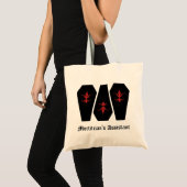 Eleganter gotischer Sarg Morticians Assistent nied Tragetasche (Vorderseite (Produkt))