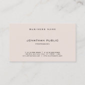 Eleganter Gotischer Schriftart Beruflich Minimalis Visitenkarte (Rückseite)