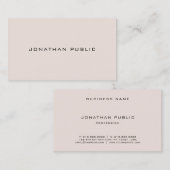 Eleganter Gotischer Schriftart Minimalistisch Schl Visitenkarte (Vorne/Hinten)