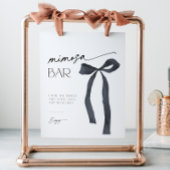 Eleganter gotischer Schwarzer Bow Bringen des Knot Sockelschild