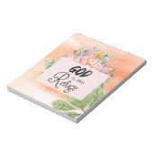 Eleganter Gott ist mein Zufluchtsdesign Notizblock (Rotiert)