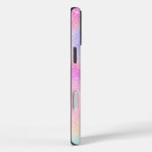 Eleganter Gradient Glitzer Swirl Holographic Case-Mate iPhone Hülle (Rückseite / Rechts)