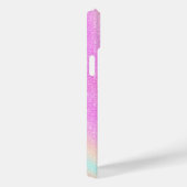 Eleganter Gradient Glitzer Swirl Holographic Case-Mate iPhone Hülle (Rückseite / Rechts)