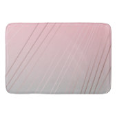 Eleganter Gradient rosa Graumuster Rose Gold Badematte (Vorderseite)