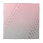 Eleganter Gradient rosa Graumuster Rose Gold Fliese (Vorderseite)