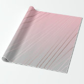 Eleganter Gradient rosa Graumuster Rose Gold Geschenkpapier (Ungerollt)