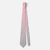 Eleganter Gradient rosa Graumuster Rose Gold Krawatte (Vorderseite)