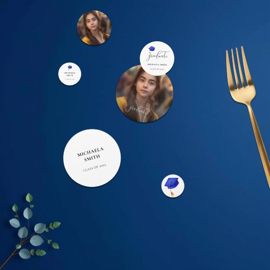 Eleganter Graduate Foto Abschluss Konfetti