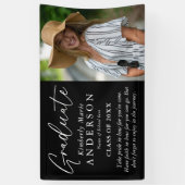 Eleganter Graduate Foto & Quote Abschluss Banner (Vertikal)