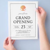 Eleganter Grand Opening Flyer | Wellness-Center, S (Hand)