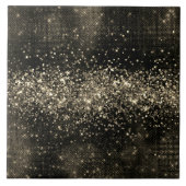 Eleganter, grau-einfarbiger Imitat Glitzer Fliese (Vorderseite)