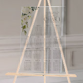 Eleganter, grau-grüner Empfang Acrylschild