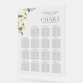 Eleganter, grau-grüner Empfang Acrylschild (Winkel)