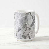 Eleganter Grau "Twilight Marble Fantasy" Marmortex Kaffeetasse (VorderseiteRechts)