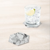 Eleganter Grau "Twilight Marble Fantasy" Marmortex Untersetzer (Vor Ort)