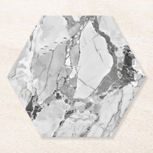 Eleganter Grau "Twilight Marble Fantasy" Marmortex Untersetzer