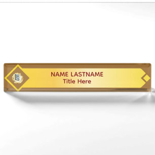 Eleganter grauer benutzerdefinierter Name Namensplakette