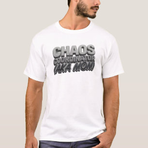 Eleganter Grauer CHAOS KOORDINATOR MUTTER Art Desi T-Shirt