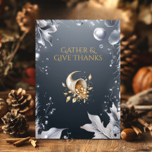 Eleganter grauer Erntedank mit Cornucopia & Silver