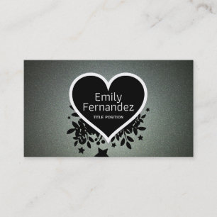 Eleganter grauer Glitzer Visitenkarte