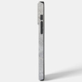 Eleganter grauer Marmor Case-Mate iPhone Hülle (Rückseite / Links)