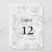 Eleganter, grauer Rose Personalisierter Hochzeitst (Vorderseite)