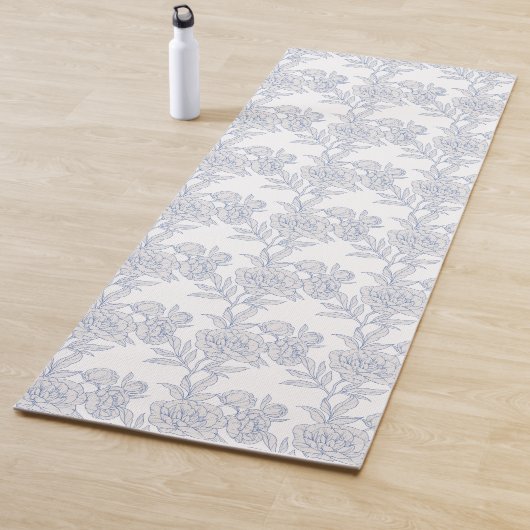 Eleganter grauer und blauer Yoga-Mat Yogamatte (Beispiel)