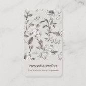 Eleganter grauer Wäscheservice Visitenkarte (Vorderseite)