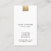 Eleganter Graugradient Gold Discount Vertikal Visitenkarte (Rückseite)