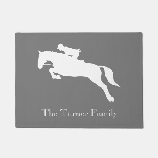 Eleganter Graupferder Fußmatte (Vorderseite)