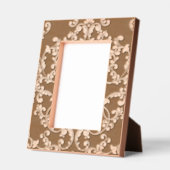 Eleganter, gravierter Damask-Muster Geätzte Rahmen (Links)