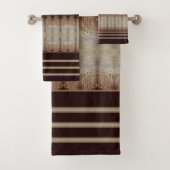 Eleganter Gray Designer Badhandtuch Set (Insitu)