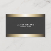 Eleganter Gray Imitats Metal Consultant Visitenkarte (Vorderseite)